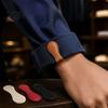 Easy Use Shirt Fasteners 2Pcs Faux Leather Magnetic Sleeve Clips, Multi-use Clips for Cufflinks Clothes, Reusable Holders Rolled Cuffs Pants