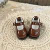 1 Pair Round Toe Doll Canvas Shoes Leather Shoes Doll Mini Sports Shoes  1/6 Bjd Doll