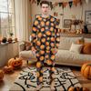 Family Matching Print Sets Pajamas Loungewear Outfits Family Matching Long Sleeve Tops+Pants Set
