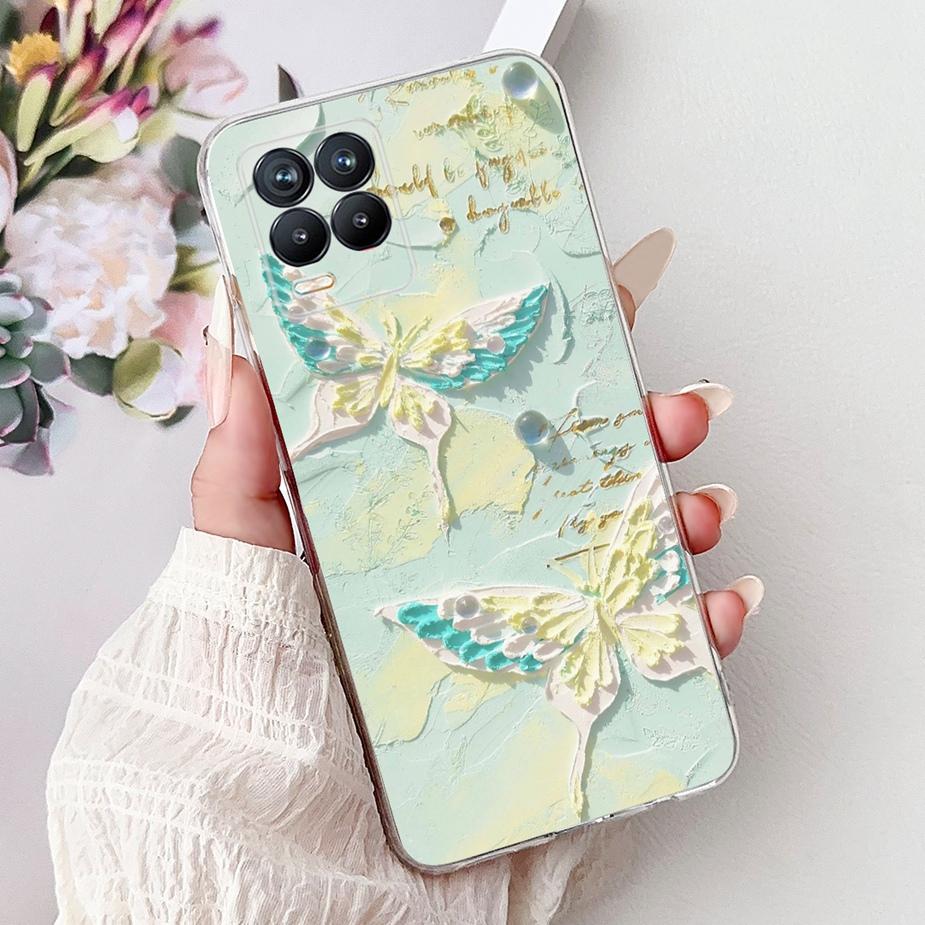 Cute Cat Fashion Painted Cover For Realme 8 Case Cover For Realme 8 Pro Soft Silicone Phone Case For Realme8 5G Realme 8i Bumper