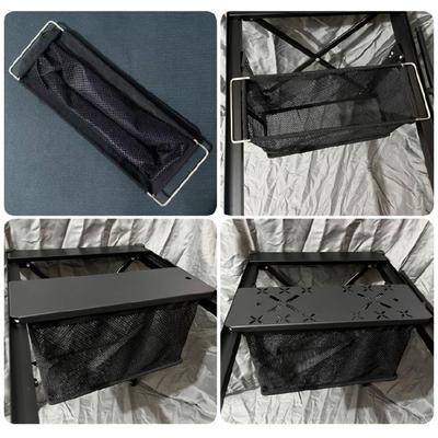 Folding Drain Basket Mesh Storage Box Camping Light Weight Portable Mesh Drain Basket Table Drainages Basket Enduring