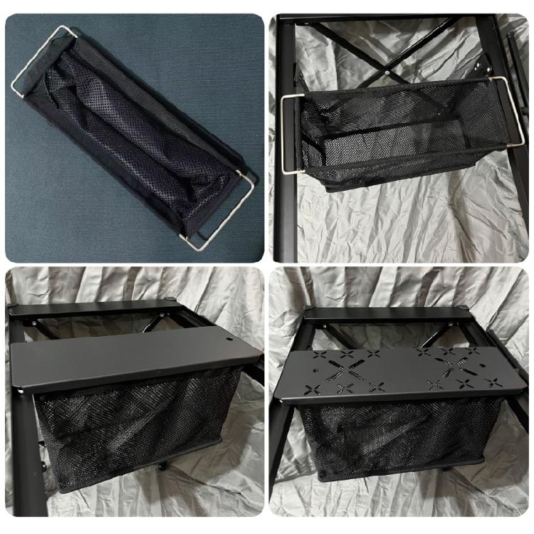 Folding Drain Basket Mesh Storage Box Camping Light Weight Portable Mesh Drain Basket Table Drainages Basket Enduring