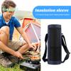 Oxford Cloth Water Bottle Round Insulation Cover Folding Ice Pack Hot Water Bottle Insulation Cover for Outdoor Picnic Trip
