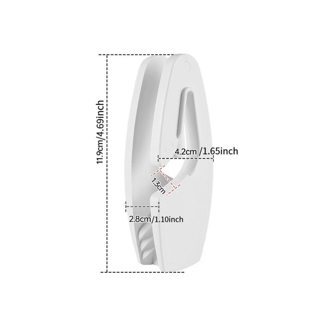 Marine Rail Mount Fender Hook Premium Nylon Portable Multifunctional Accessory for Yacht Rails