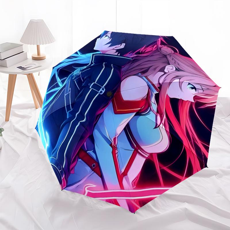 1pc Sword Art Online1 Umbrella, Sun Protection, And UV Shielding. It Has Eight Sturdy Ribs for Outdoor Use And Perfect Gift