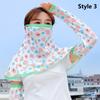 Arm Sleeve Sun Protection Mask Full Face Sun Protection Sleeves Sunshade Face Mask  Driving Cycling