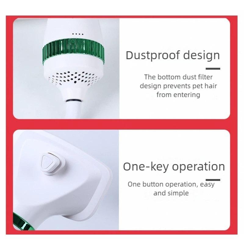 Smart Electric Hot Air Pet Grooming Brush - 3-in-1 Hair Dryer, Detangling & Straightening Comb for Fast Drying Dogs & Cats