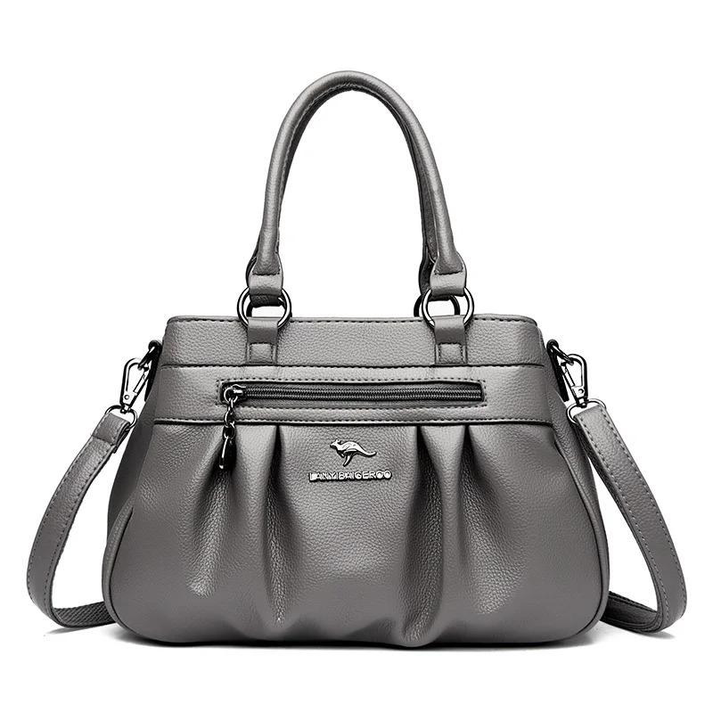 Weiße Luxus-Handtaschen Damentaschen Designer-Umhängetaschen für Damen 2023 Neue Leder-Schultertasche Damen Lässige große Einkaufstasche Sac