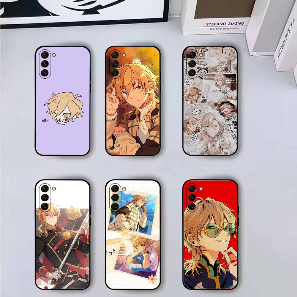Ensemble Stars Game Hakaze Kaoru Phone Case Black Silicone Soft For Samsung Galaxy A73,A72,A71,A70,A53,A52,A51