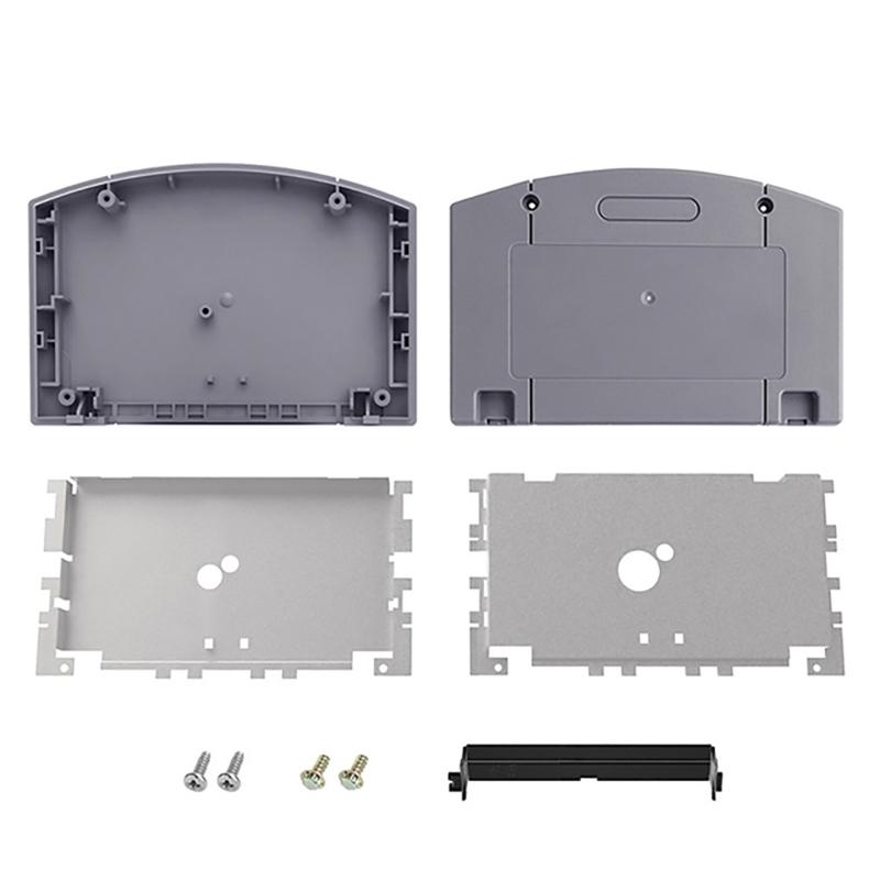 Cartridge Cassette Housing Protective Cover Case for N64 with Screws Kit Game Console Cartridge Card Protector Shell