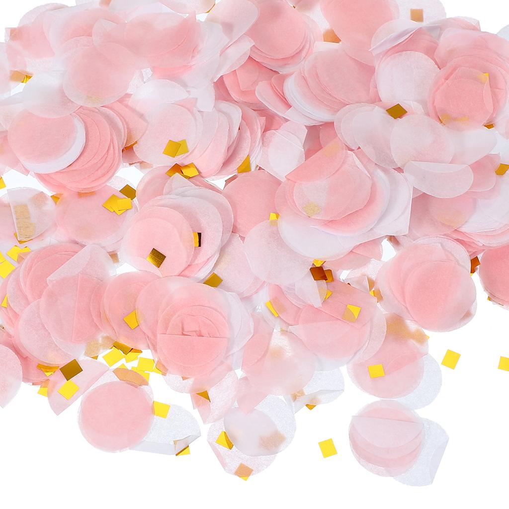 Ronde Tissuepapier Confetti 1 Inch Tafel Confetti Cirkel Stippen voor Bruiloft Verjaardag Feest Ballon Decoraties(1,76 oz)