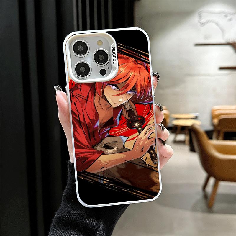 

Rurouni Kenshin Anime Shockproof Phone Case for iPhone 17 Air 16 16E 15 Pro Max 14 Plus 13 Mini 12 Back Cover Anti Fall Fundas iPhone 13