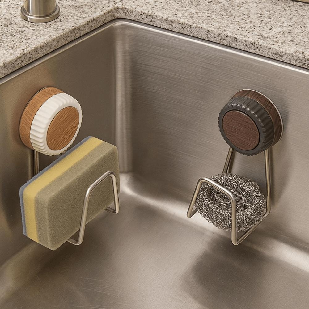 Stainless Steel Suction Cup Cutting Board Holder Rustproof Space Saving Chopping Board Rack Moisture-proof Pot Lid Storage Rack