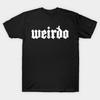 Asian Size Cotton Unisex Tshirt Print T-shirt Weirdo | Distressed Goth Design T-shirt No-Cut Print Regular Fit
