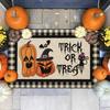 Spooky Halloween Welcome Mat 50x80cm Entrance Mat with Ghost Pumpkin Design Perfect for Bathroom Door Home Halloween Decorations