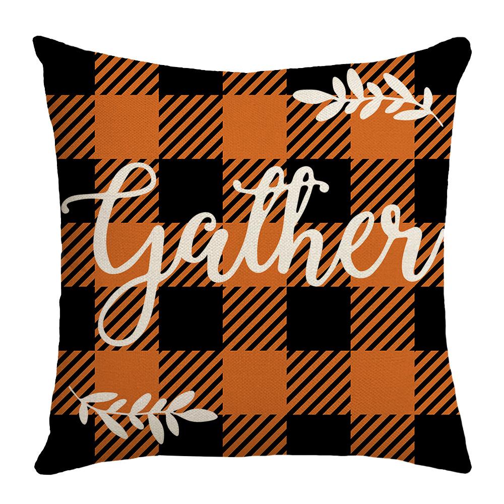 New Autumn Maple Leaf Letter Pillow Cushion Sofa Bedside Bedroom Living Room Linen Pillow Cover