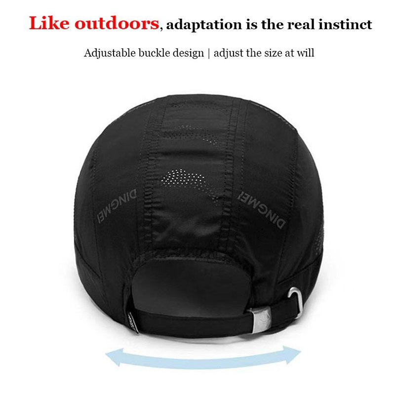 Male Outdoor Sport Running Hiking Cap Summer Mesh Breathable Baseball Cap For Men Women Quick Dry Sun Protection Adjustable Hat