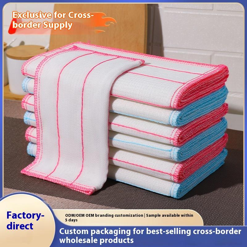 Ölabweisend, Super saugfähig, Verdicktes 100% Baumwoll-Geschirrtuch – Küchenspezifisch, Haushaltsgebrauch zum Geschirrspülen