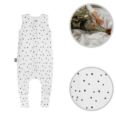 Sleeping Bag with Legs M (3-5 Years) Black_Dots