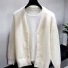 Autumn Winter Male Loose Casual Solid Color Cardigan Sweater Lhomme Simple All-match Knitting Coat Top Men V-neck Jacket Outwear