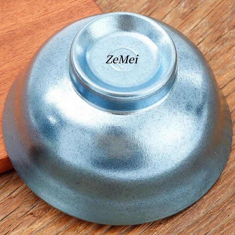 1Pcs Pure Titanium Double-Wall Salad Bowl,11.8 Cm Multicolor Home Breakfast Cheese Food Tableware,Snack Bowl Table Decoration