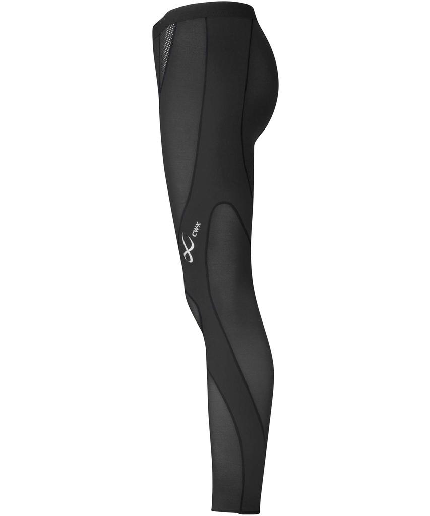 CW-X Men's Expert Model Cool Sports Tights, Long Length, Moisture-Wicking, Quick-Drying, Stretch, Size HXO769, Size BL (Japan Size L)
