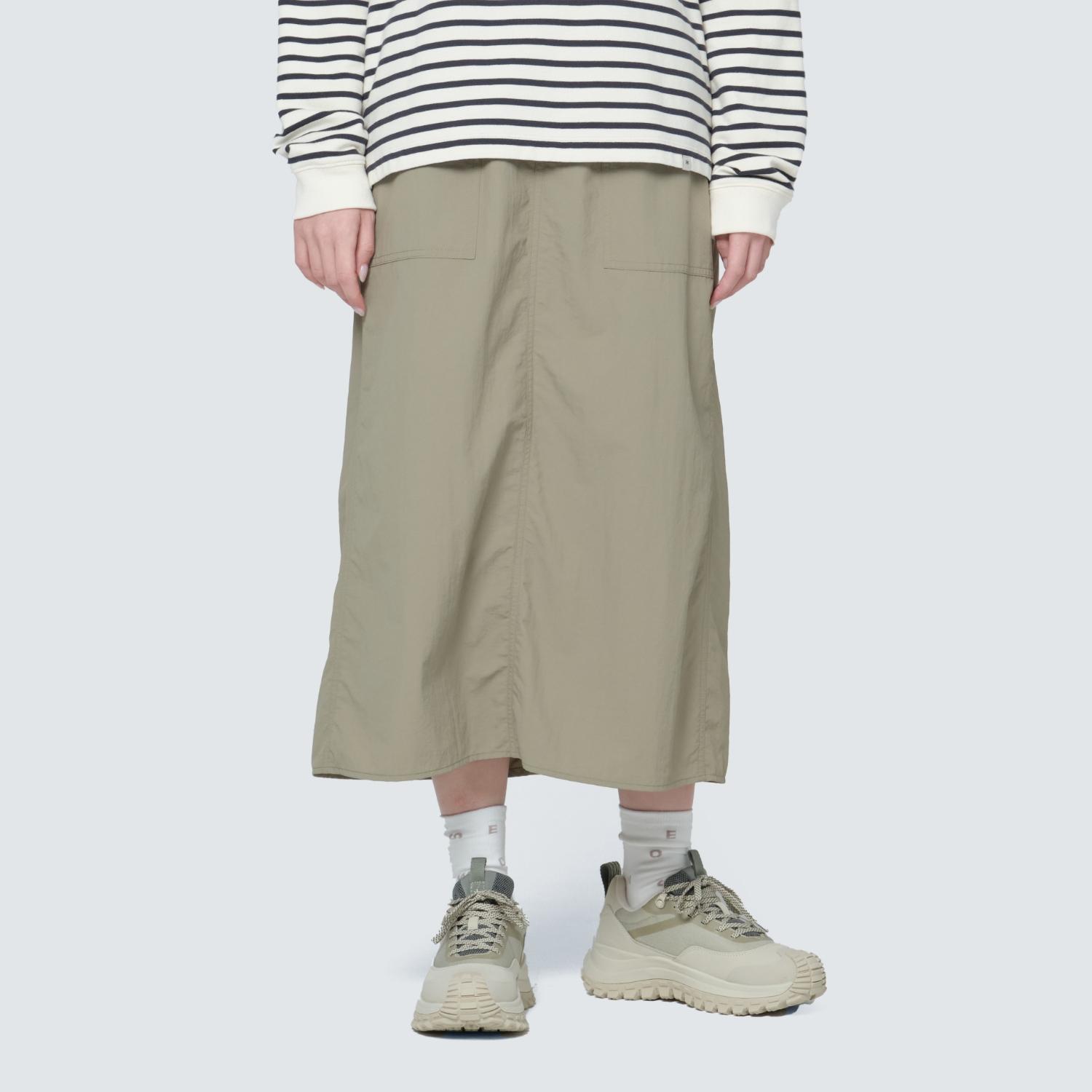 [Snowpeak] Campl Women s Skirt Olive (S24FWCSK13) 70
