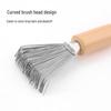 Wooden Comb & Air Cushion Brush Cleaner - Claw Hook for Easy Hair Cleaning