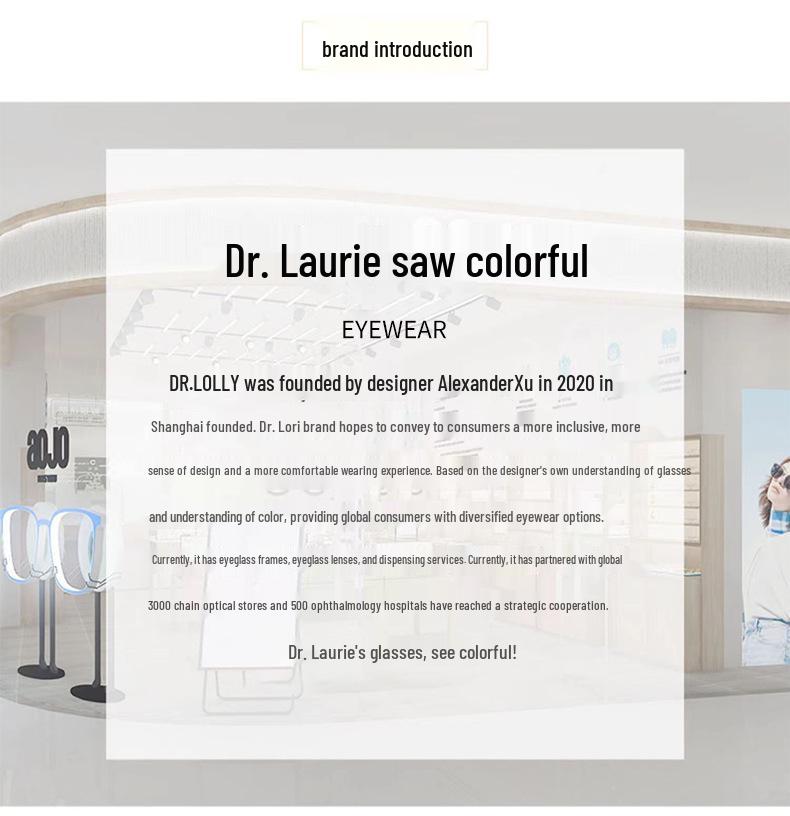 Dr. Lori's Ultra-Light Semi-Rimless Pure Titanium Eyeglass Frames for Myopia with Danyang Lens Fitting