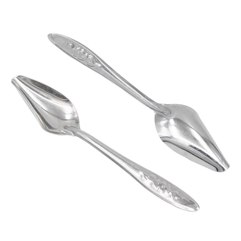 Bird Feeding Tool Pet Bird Parrot Bird Cage Stainless Steel Feeder Stainless Steel Bird Food Spoon Feeding Bird Supplies