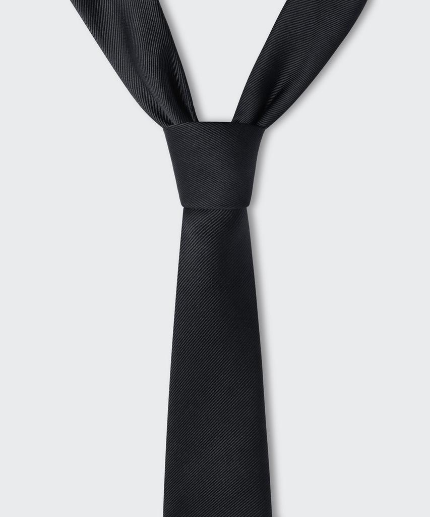 MUSINSA STANDARD Narrow Solid Tie [Black]