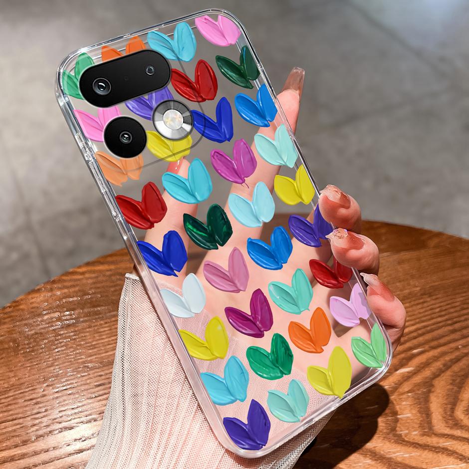 Cases For OPPO Realme 16 Pro 16 Pro Plus Yellow Duck Girl Antifouling Trendy Transparent Housing For Realme 16Pro 16 Pro+ Fundas
