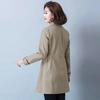 Windbreaker Women's Mid-length, Large Size, Loose, Thin, Age-reducing, High-end Jacket, Trendy Top