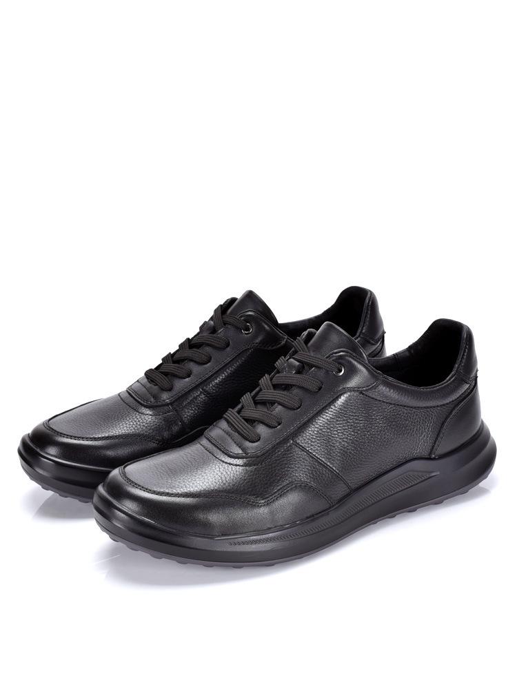 Men's Genuine Leather Lightweight White Casual Shoes - Versatile Soft Sole Sporty Sneakers
