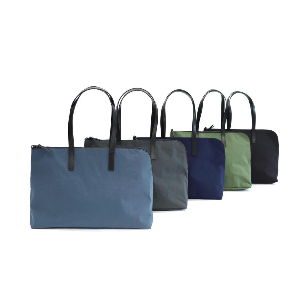 Elephant Tote Habit Neo Nylon Tote Bag TOTEBAG Lightweight PC Compartment [Root] "KONBU®" <UNISEX> Water-repellent (Blue Gray)