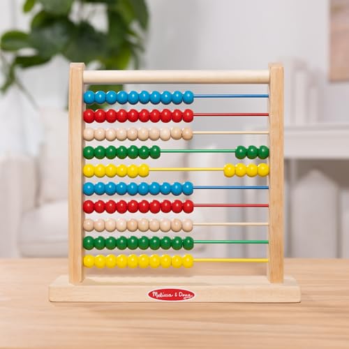 Melissa & Doug Wooden Math Toy Abacus, Authentic Product 0493
