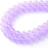 48 PCS 8MM Lavender Chalcedony Beads Round Round Beads Natural Gem Beads  Bracelets