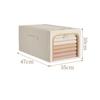 Large Capacity Clothes Storage Box Wardrobe Organizer Folding Clothing Organizer with Metal Frame Closet Jeans Storage Box