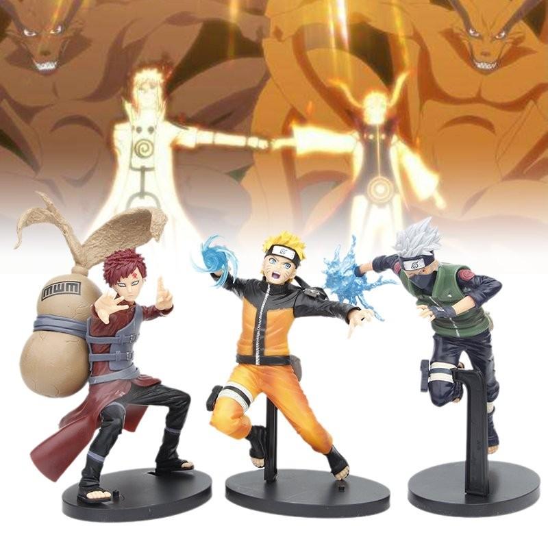Naruto Action Figure Gaara Kakashi Collectible Statue Pvc Figurine 20cm Anime Decor