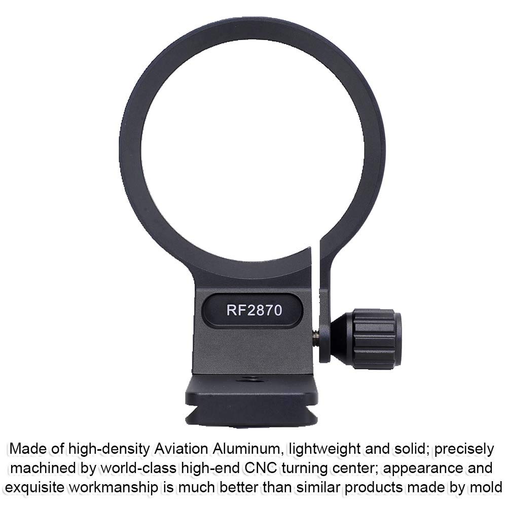 iShoot Metal Camera Tripod Mount Tripod Mount Lens Support Lens Bracket Tripod Socket for Canon RF Quick Release Plate with Screw Holes at the