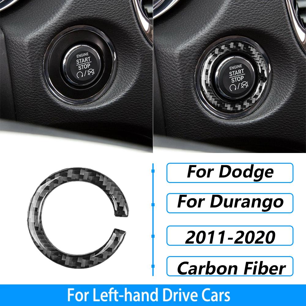 For Dodge Durango 2011-2020 Carbon Fiber Center Console Gear Shift Air Outlet AC CD Window Lift Trim Set Car Accessories Sticker