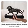 Lion Ornament with Base Majestic Decor Sculptural for Bookshelf