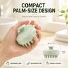 Soft Silicone Scalp Massager Shampoo Brush Wheat Straw Handle Hair Washing Comb Anti Dandruff Head Massage Brush For Home Travel