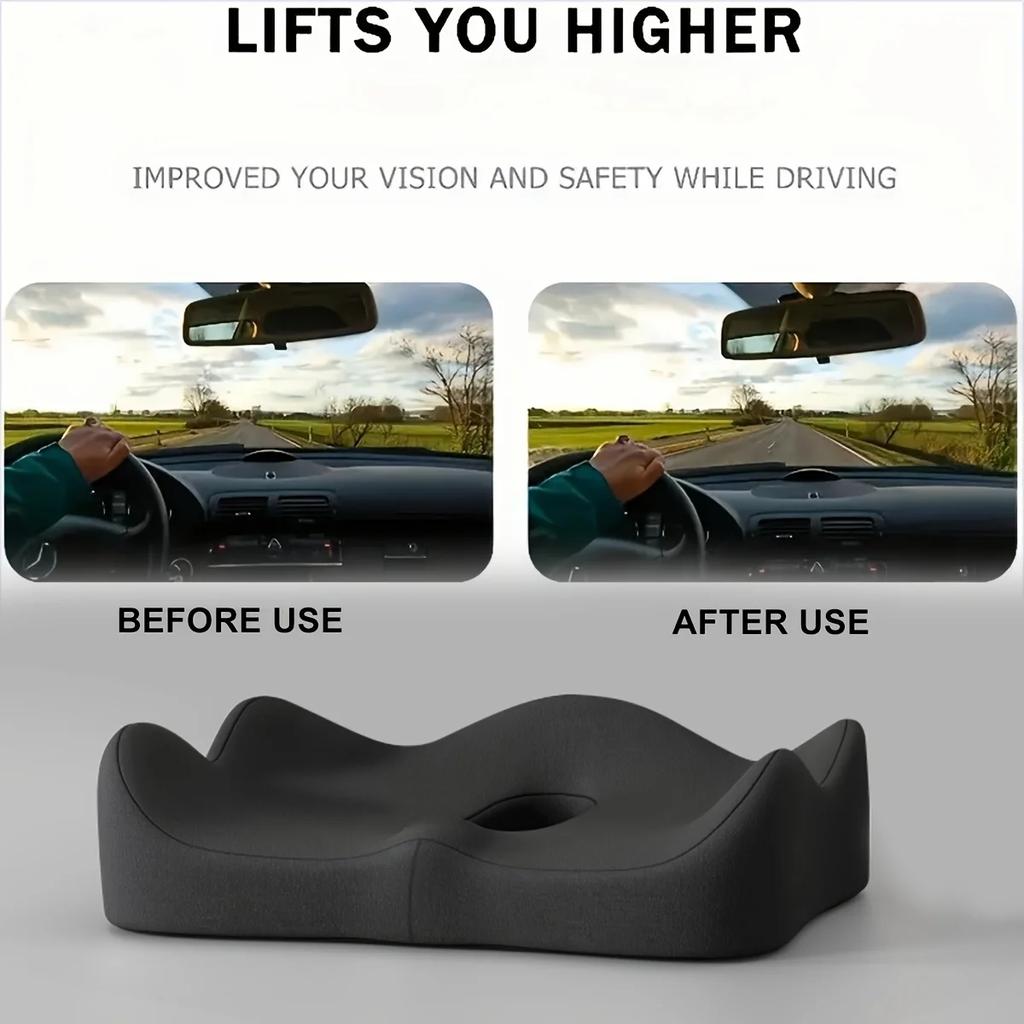 Memory Foam Car Seat Cushion Lumbar Support Pillow Soft Elastic Office Chair Pad Seat Cushion Suit for Desk Office Use