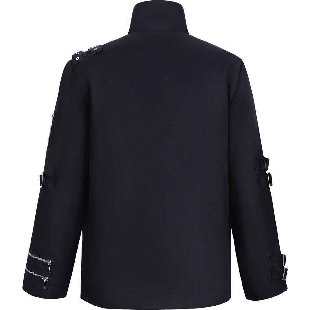 Michael Jackson Dark Style Performance Jacket With Polyester Material For Stage And Party Wear
