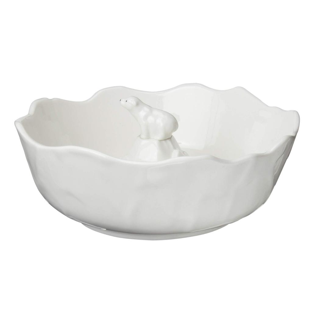 Sun Art Cute Tableware Polar Bear Somen 20cm SAN2074 "Arctic" Bowl, Medium, Diameter, White,