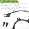 No.11361440134/11361433817 Timing Cover Gasket Set for BMW 325i Base 2.5L 2001-2005 Long-lasting Sealing O-Ring Seal Repair Kit 1 Set