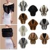 Châle en fausse fourrure pour mariée automne-hiver cape imitation poil de lapin Rex cape manteau cape pour femme