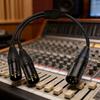 XLR Cable Professional XLR 4Pin To Double 3Pin XLR Splitter Cable For Studio Recording & Live Performances 50Cm