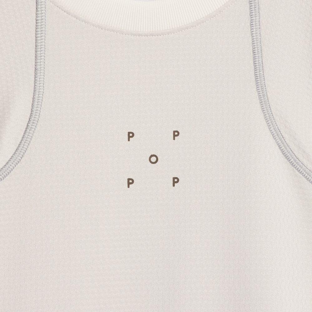 Adidas Originals Pop Tech Trefoil Logo Printed Sports Short Sleeve T-Shirt Unisex Tops Light-Gray HN9135